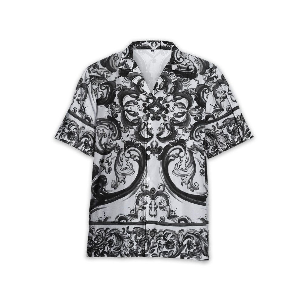 Designer Majolica-Print Twill Hawaii Shirt Size US L / EU 52-54 / 3 - 3 Thumbnail