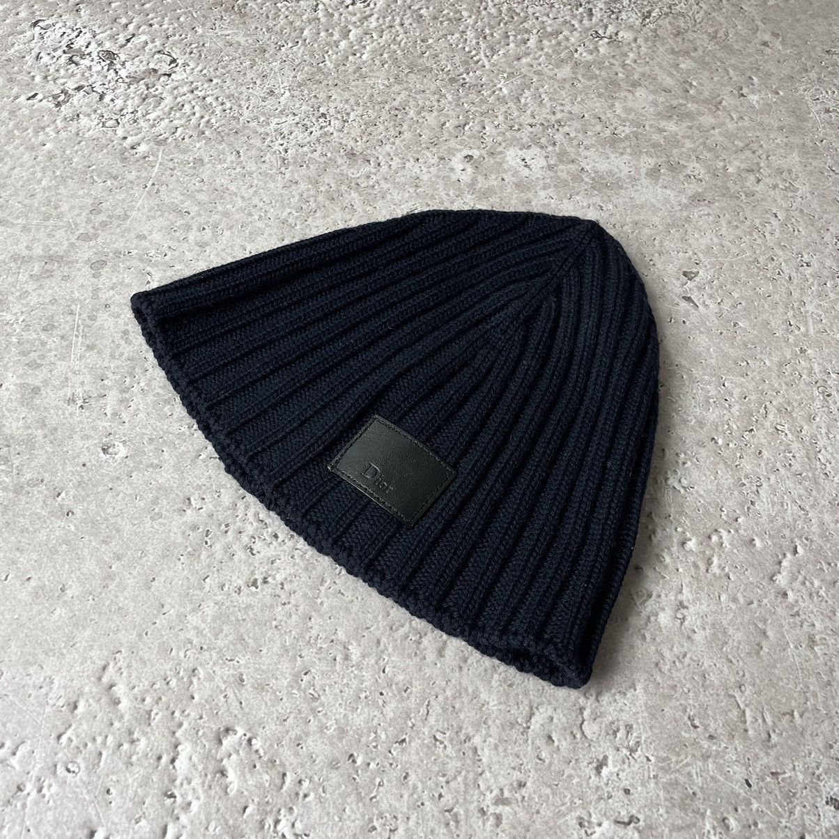 Dior × Hedi Slimane FW05 Brown Wool Beanie | Grailed