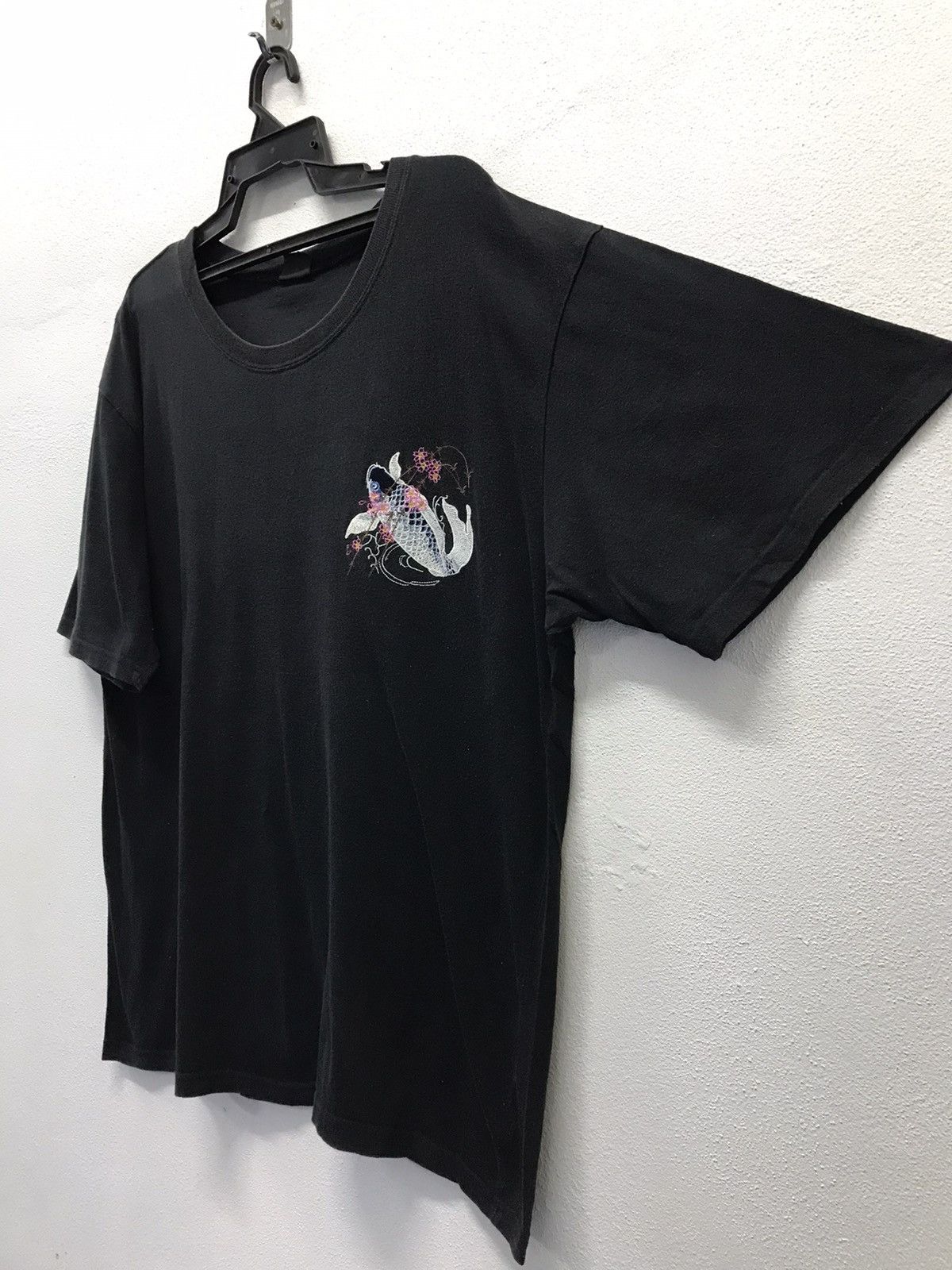 Japanese Brand × Vintage Vintage Japanese Brand Fish Koi Sukajan Shirt Size US XXL / EU 58 / 5 - 6 Thumbnail