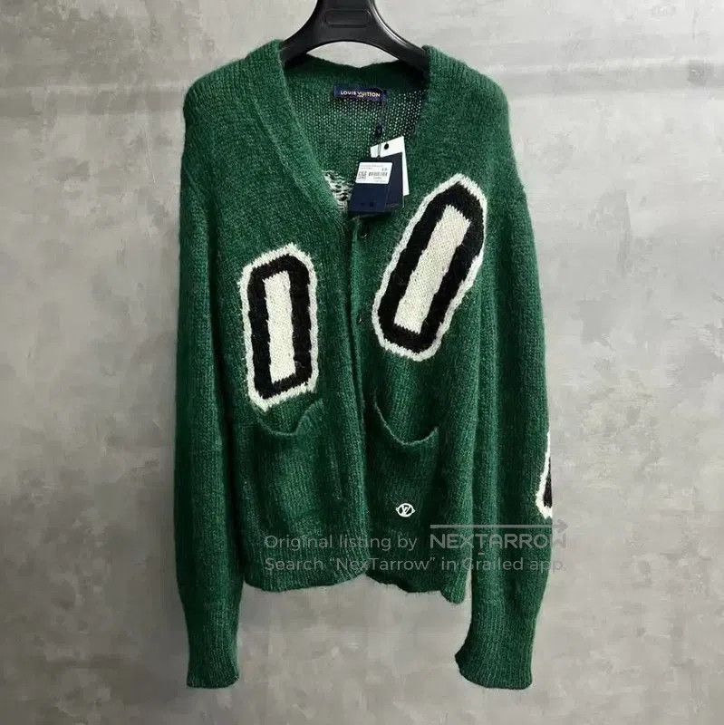 Louis Vuitton Louis Vuitton Green Knit Sweater for Men . Size US L / EU 52-54 / 3 - 1 Thumbnail