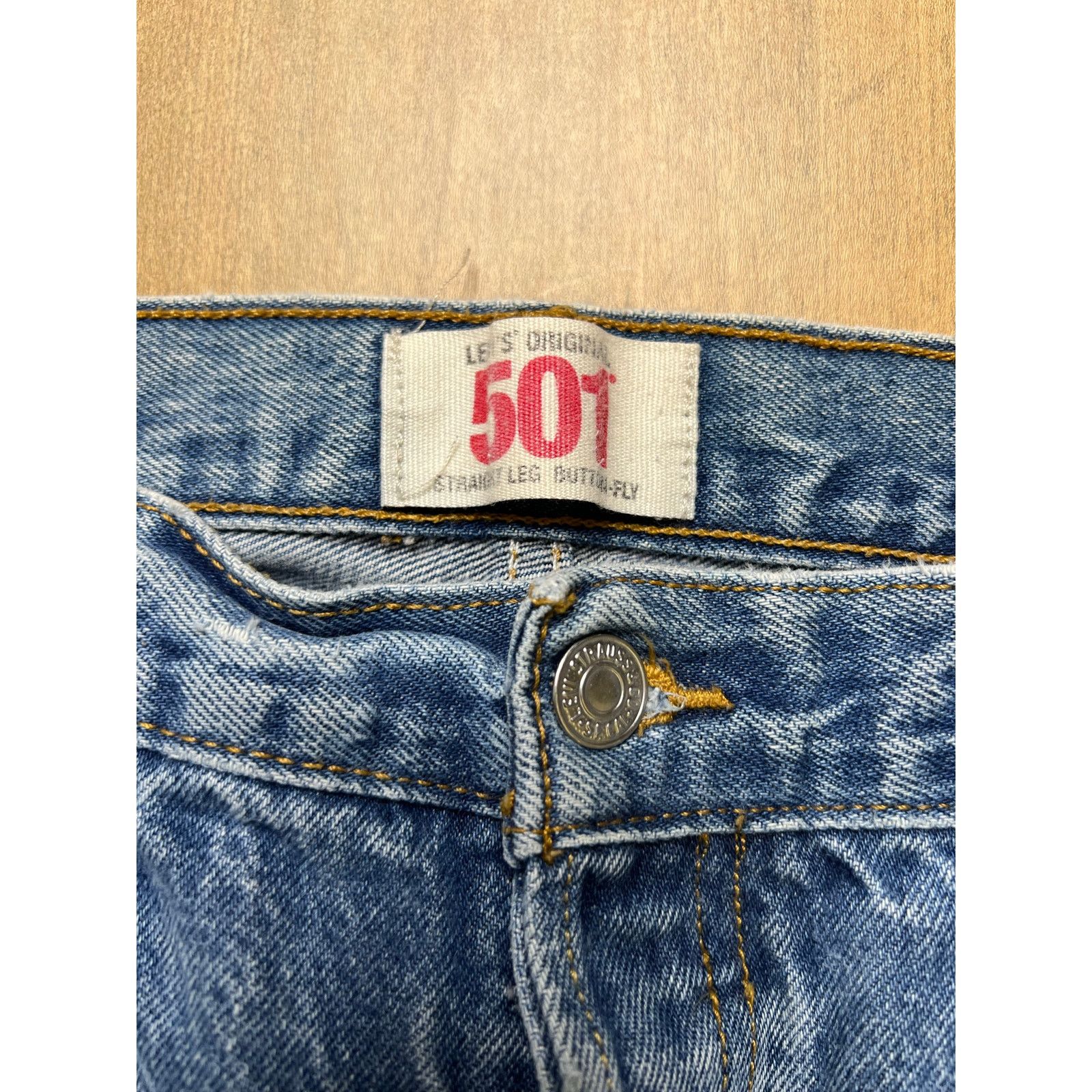 Levi's Levi’s 501 Jeans Men Straight Leg Denim Actual Size 34x28 Size US 36 / EU 52 - 3 Thumbnail