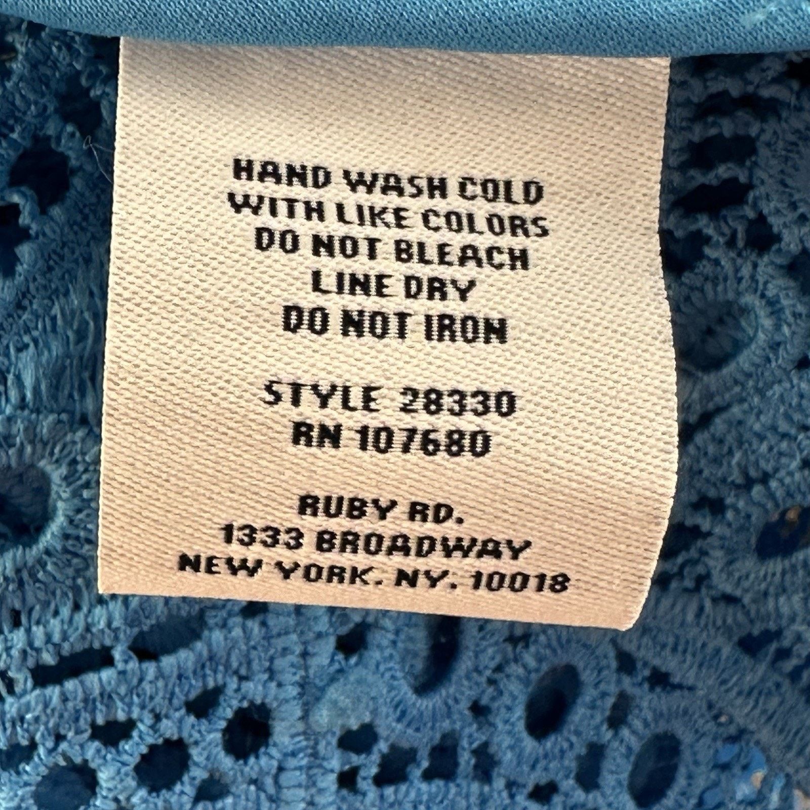 Other Ruby Rd. P XL Pool Blue Lace Jacket & Tank 2-Piece Set Size XL / US 12-14 / IT 48-50 - 9 Thumbnail