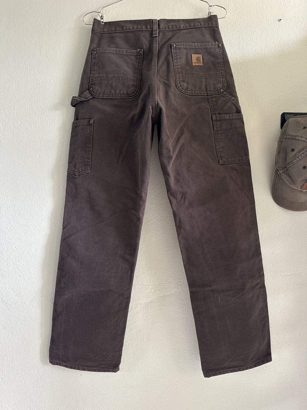Carhartt (29x32) Vintage Carhartt Double Knee B136 DKB Dark Brown Size US 29 - 6 Thumbnail