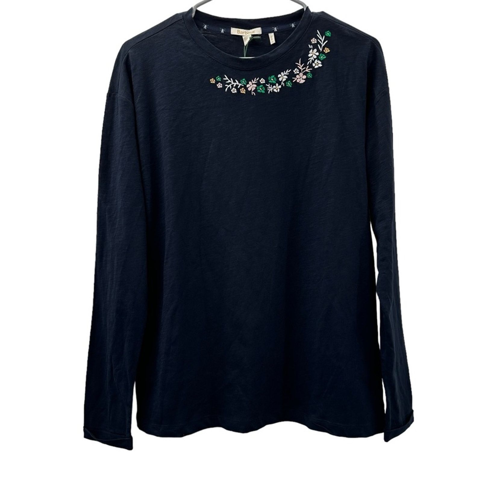 Barbour Barbour Coast To Country Amberley Embroidered Tee in Navy Size M / US 6-8 / IT 42-44 - 3 Thumbnail