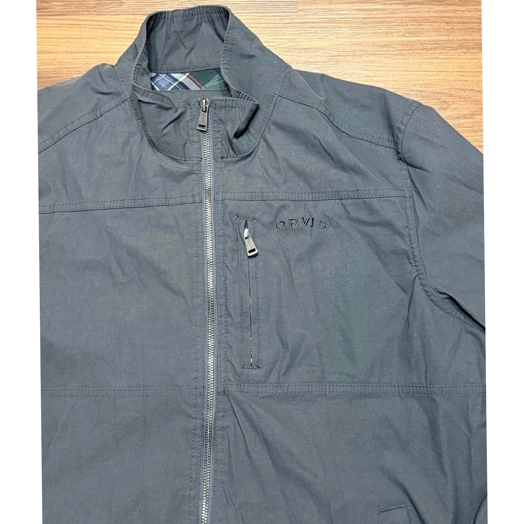 Orvis Orvis Lightweight Nylon Full Zip Windbreaker Bomber Jacket Gray Sz L Mens Size US L / EU 52-54 / 3 - 2 Thumbnail