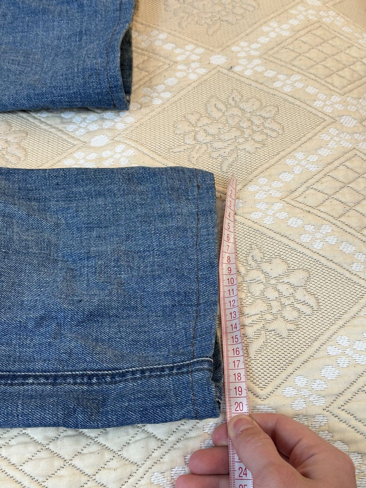 Diesel 🔥 Diesel Bonsky Washed Blue Distressed Oversized Jeans Pants Size US 30 / EU 46 - 13 Thumbnail