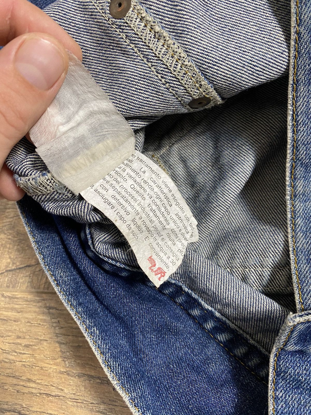 Vintage "WE JUST ANGELS" Denim Jacket Size US L / EU 52-54 / 3 - 12 Thumbnail