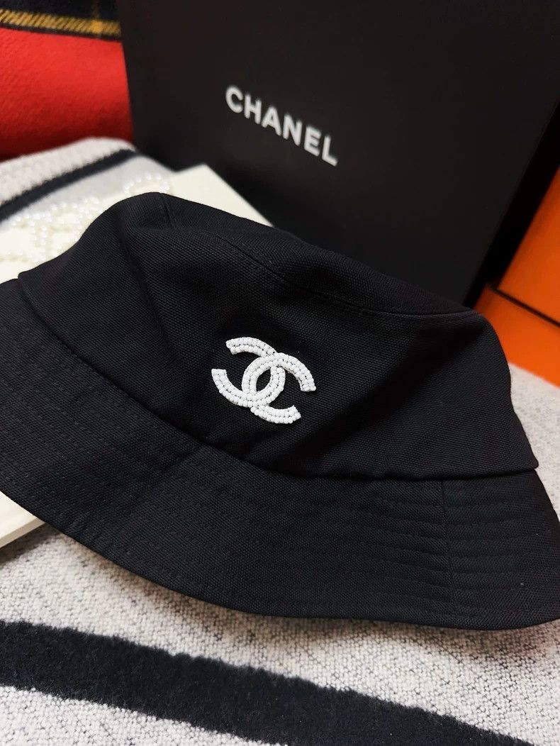 Chanel Chanel SizeM 23p popular black fisherman's hat Size ONE SIZE - 5 Thumbnail
