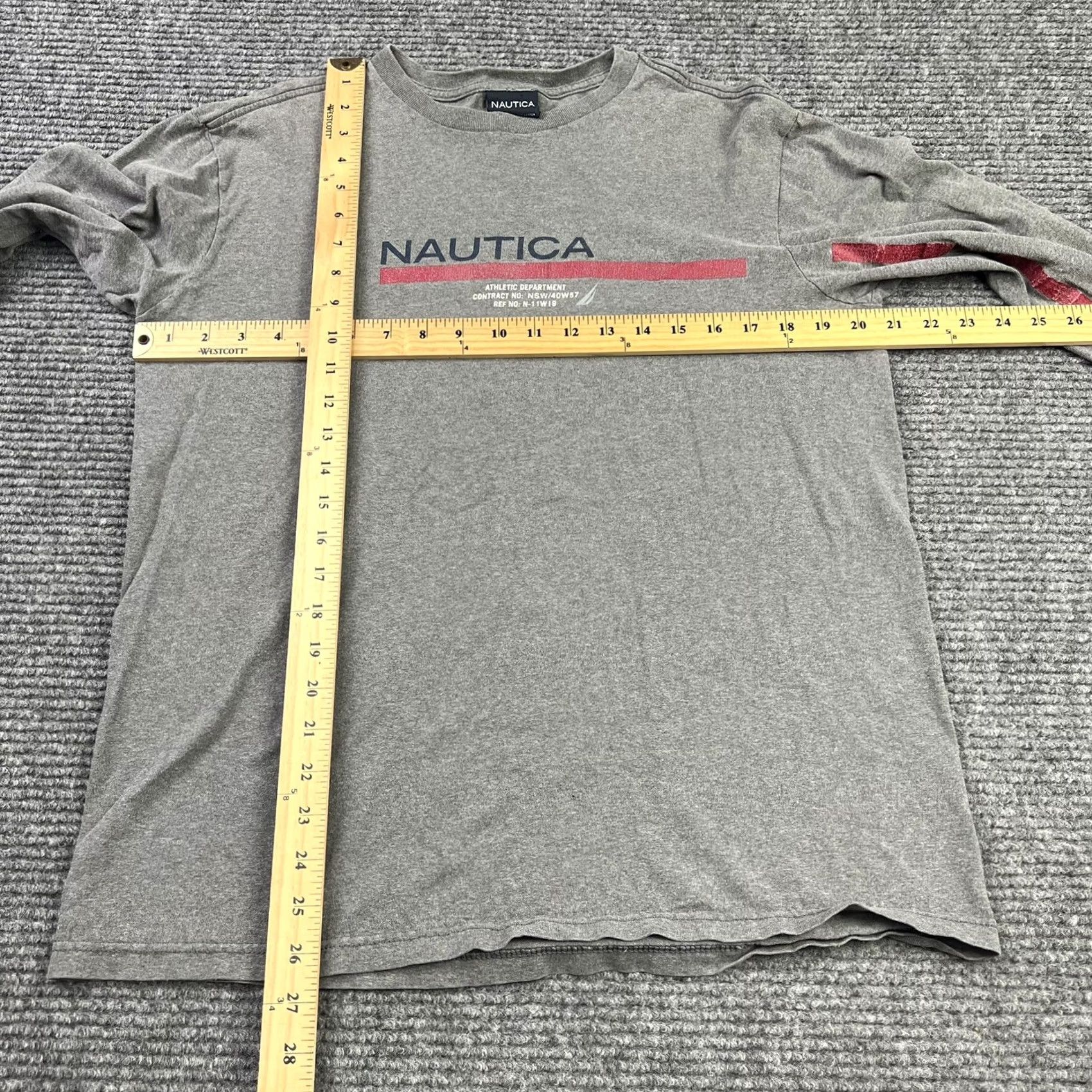 Nautica VINTAGE Nautica Long Sleeve T-Shirt Men Small Gray Logo 90s USA Size US S / EU 44-46 / 1 - 4 Thumbnail