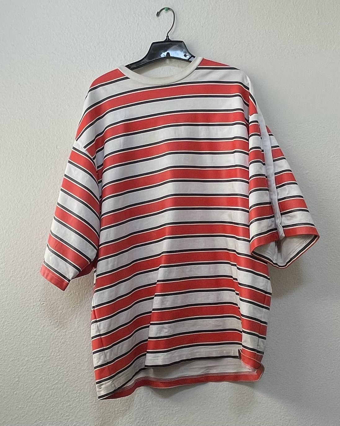 Hood By Air RARE HBA OVERSIZED STRIPED BUTTON SLEEVE TOP Size US L / EU 52-54 / 3 - 2 Thumbnail