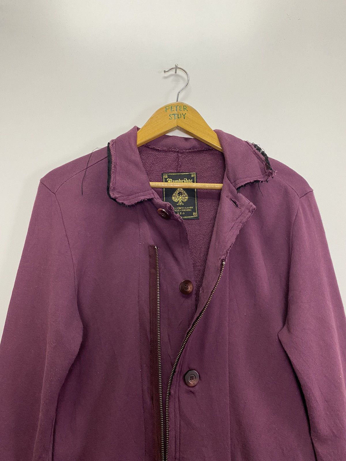Japanese Brand × Vintage Bambridge distress sweat jacket Size M / US 6-8 / IT 42-44 - 10 Thumbnail