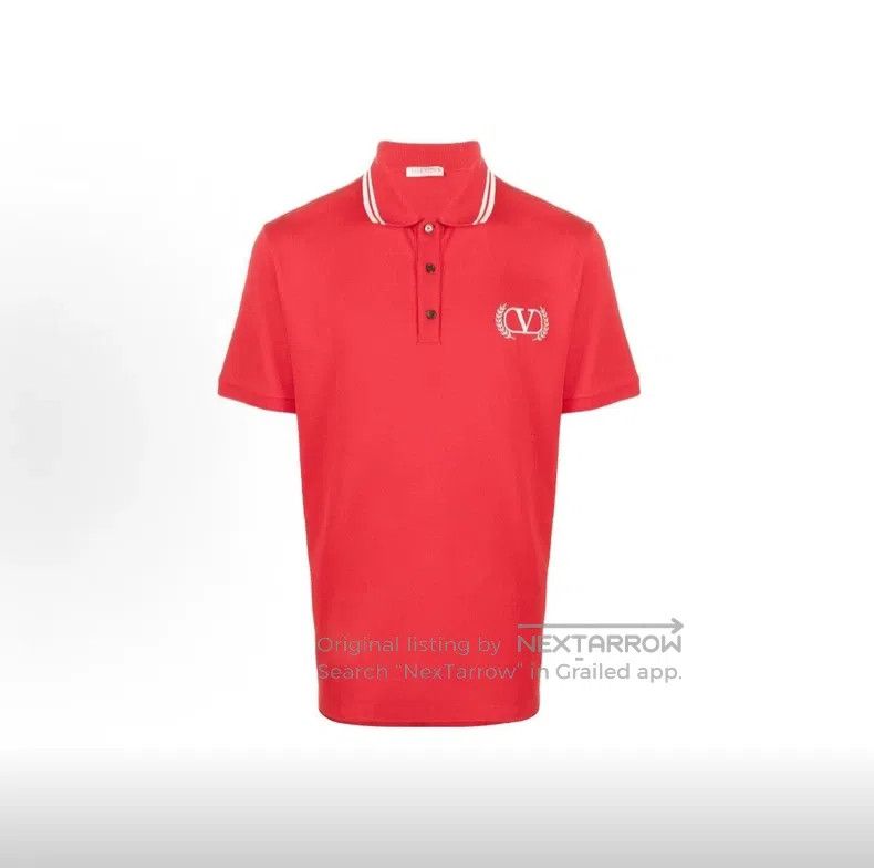 Valentino Valentino Logo embroidered short-sleeved polo shirt Size US XXL / EU 58 / 5 - 1 Thumbnail