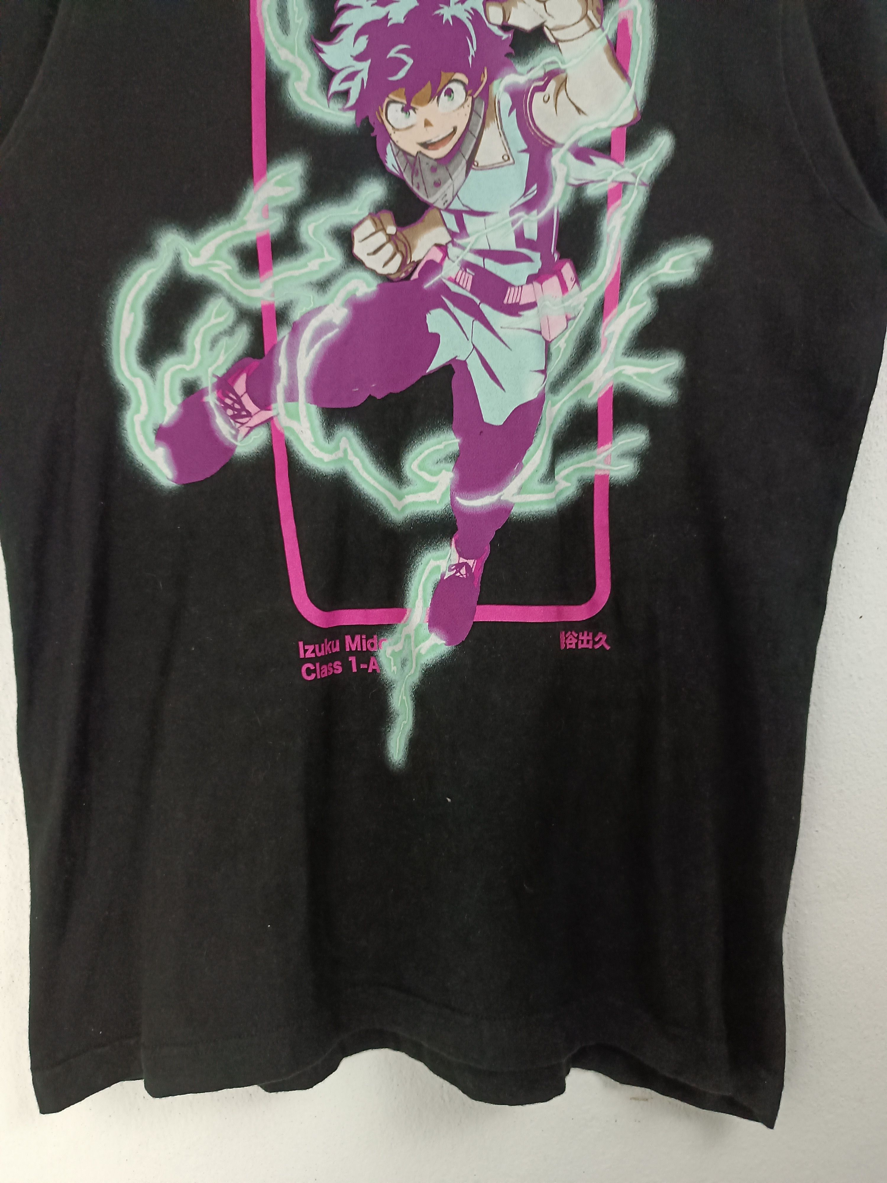 Anime VINTAGE MY HERO ACADEMIA DEKU POWER LIGHTNING TEE bleach Size US M / EU 48-50 / 2 - 10 Thumbnail
