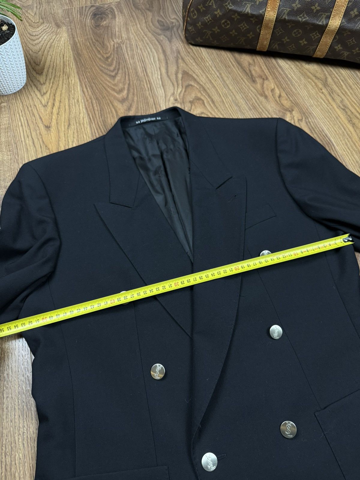 Yves Saint Laurent Vintage wool blazer Yves Saint Laurent original luxury item Size 50L - 5 Thumbnail