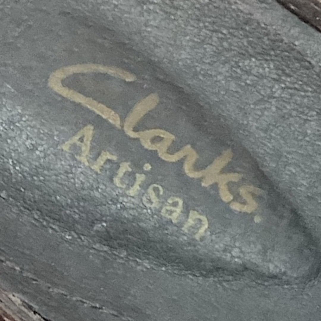 Clarks Clarks Artisan Brown Leather Heeled Mules Clogs Slip on Shoe Size US 9 / IT 39 - 7 Thumbnail