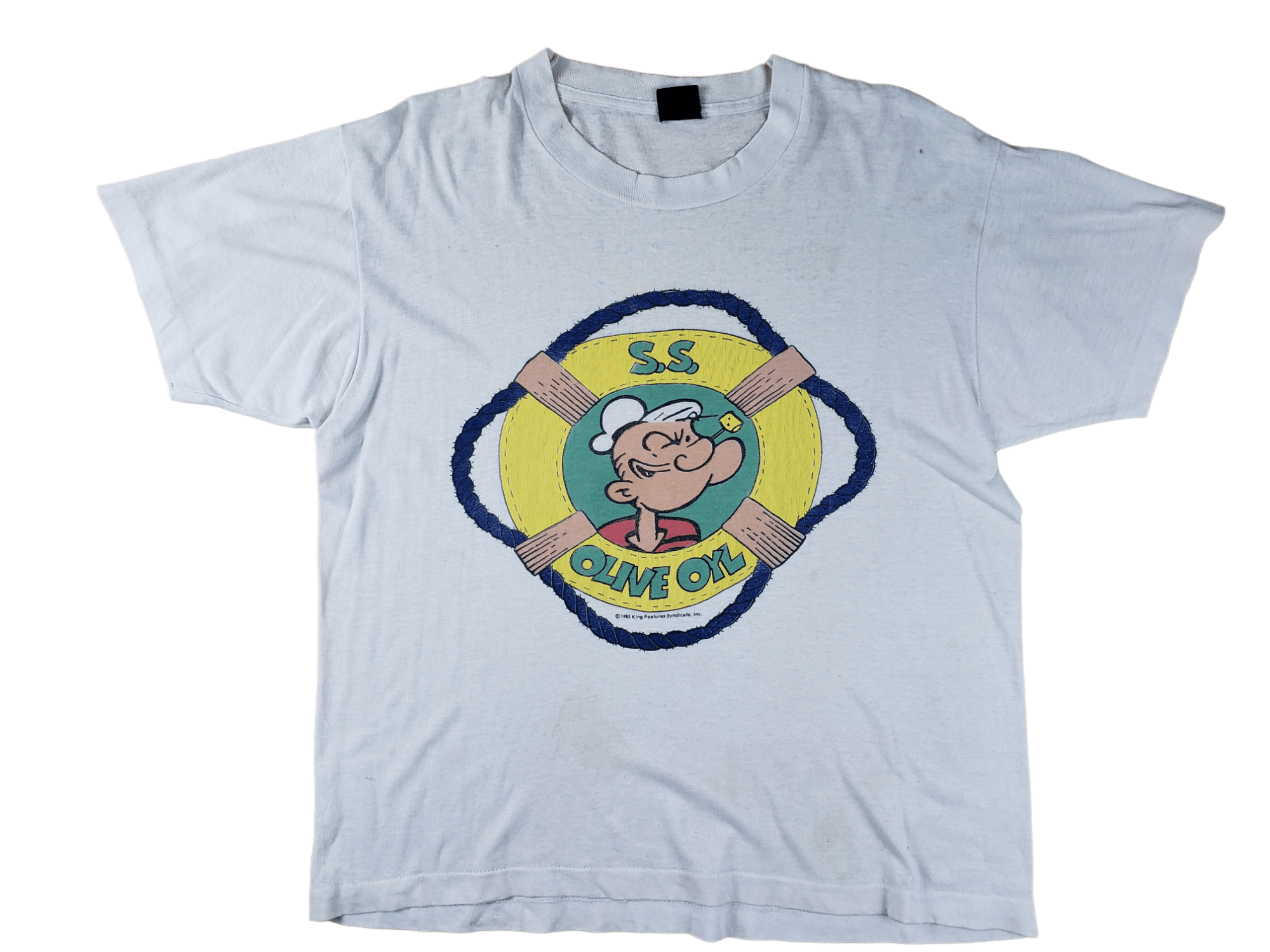 Cartoon Network × Vintage Vintage Tee Popeye 1985 Olive Oyl Size US M / EU 48-50 / 2 - 1 Thumbnail