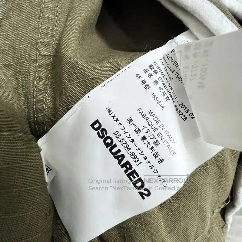 Dsquared2 DSQUARED2 Olive Green Long Sleeve Men's Jacket . Size US S / EU 44-46 / 1 - 9 Thumbnail