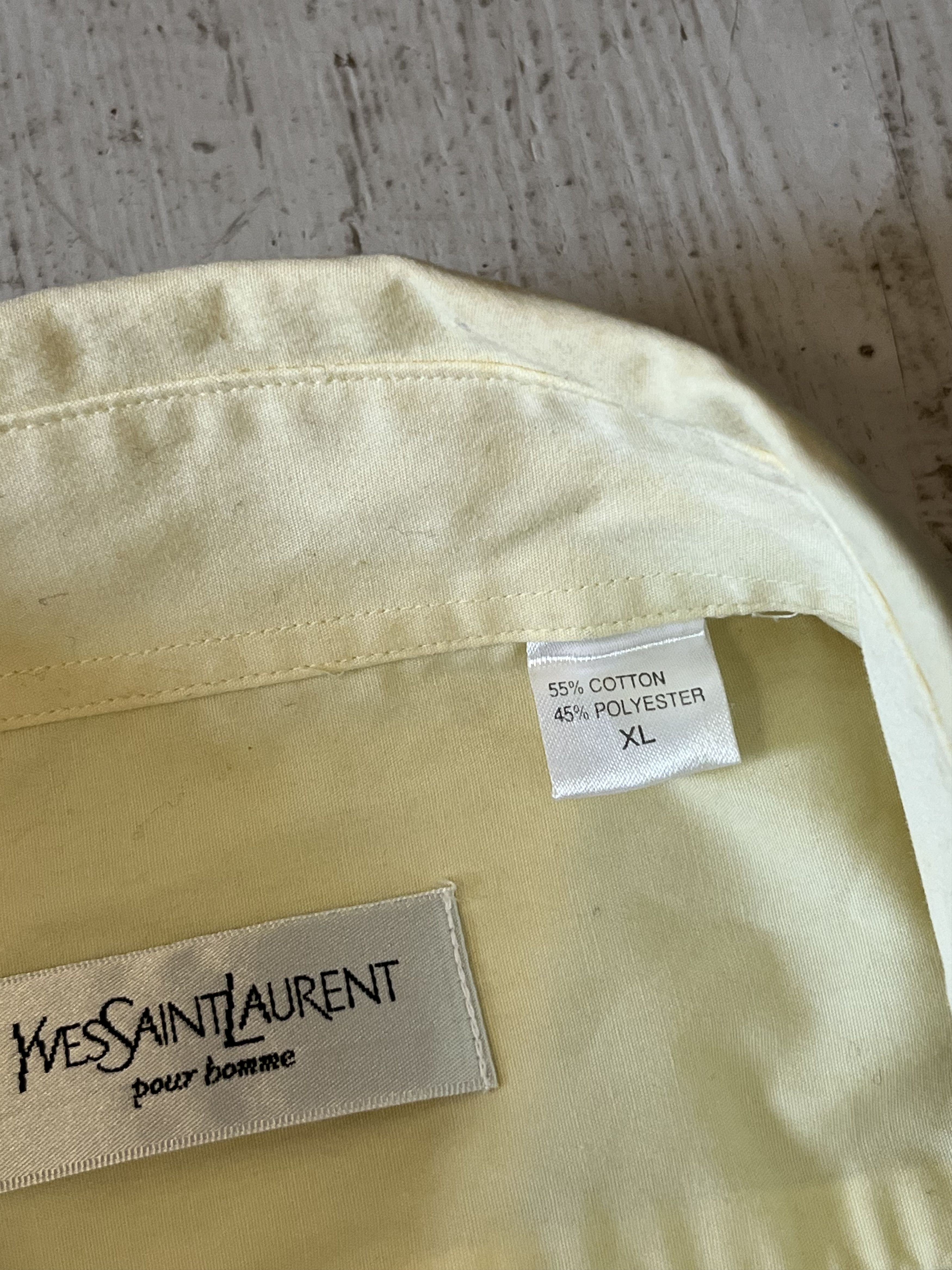 Vintage × Yves Saint Laurent 90s Yves Saint Laurent YSL Pour Homme Vintage Shirt Size US XL / EU 56 / 4 - 6 Thumbnail