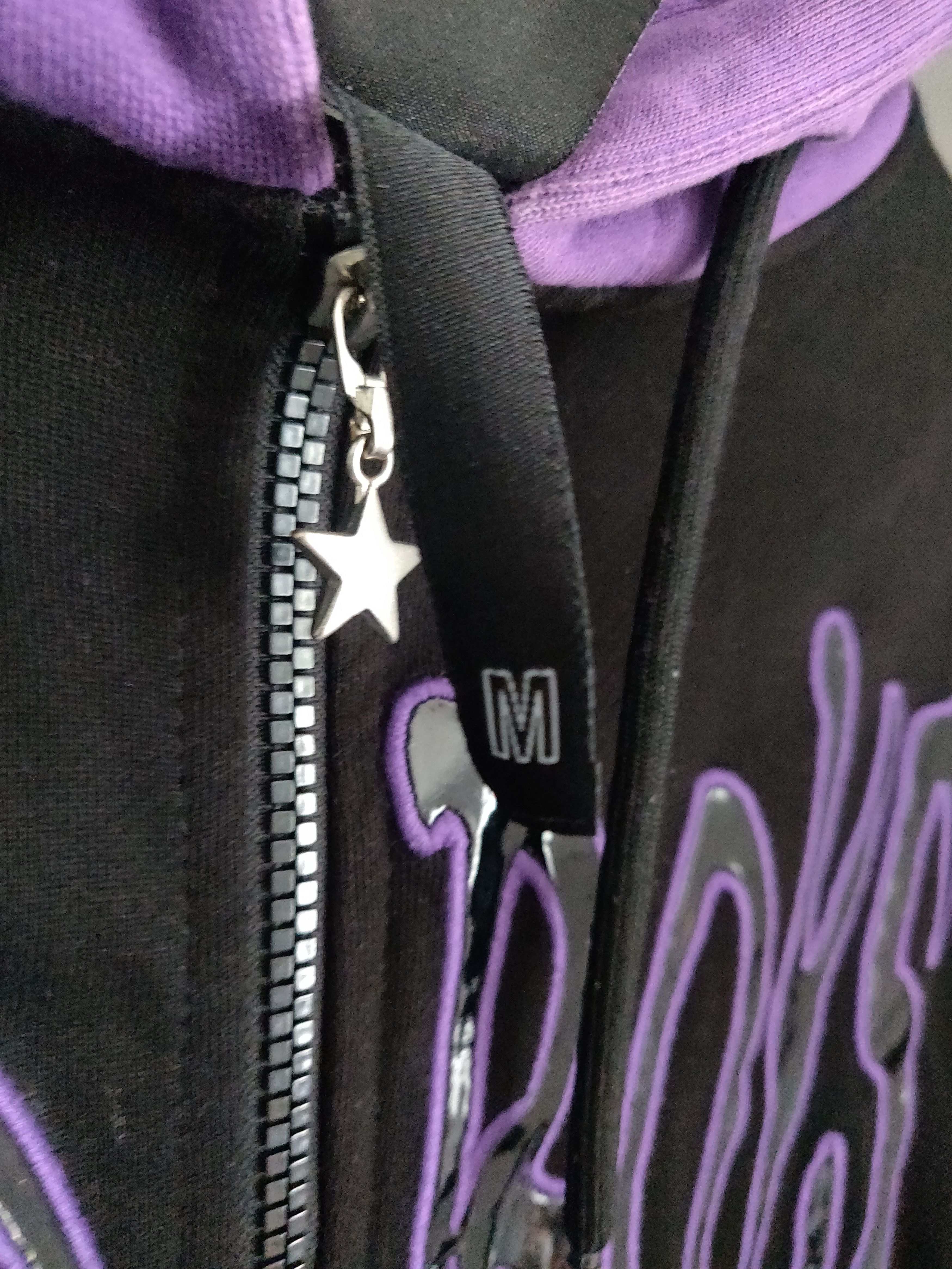Sad Boys Yung Lean x Sadboys SBG Zip Hoodie 001 (Black/Purple) Size US M / EU 48-50 / 2 - 2 Thumbnail