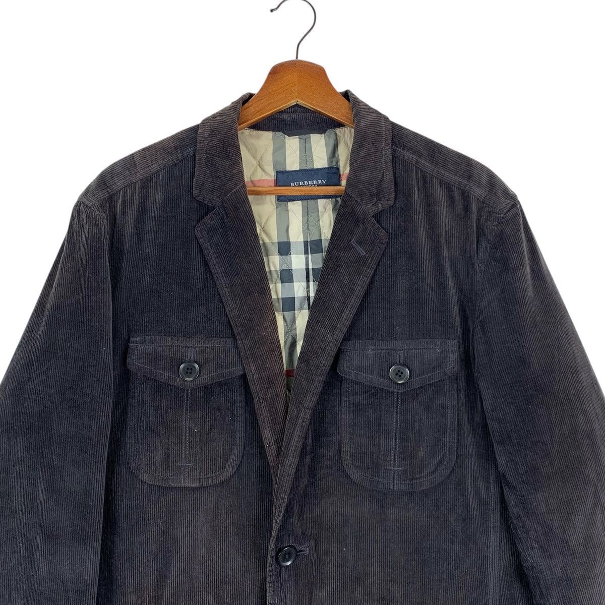 Burberry Vintage Burberry London Corduroy Jacket Size US XL / EU 56 / 4 - 2 Thumbnail