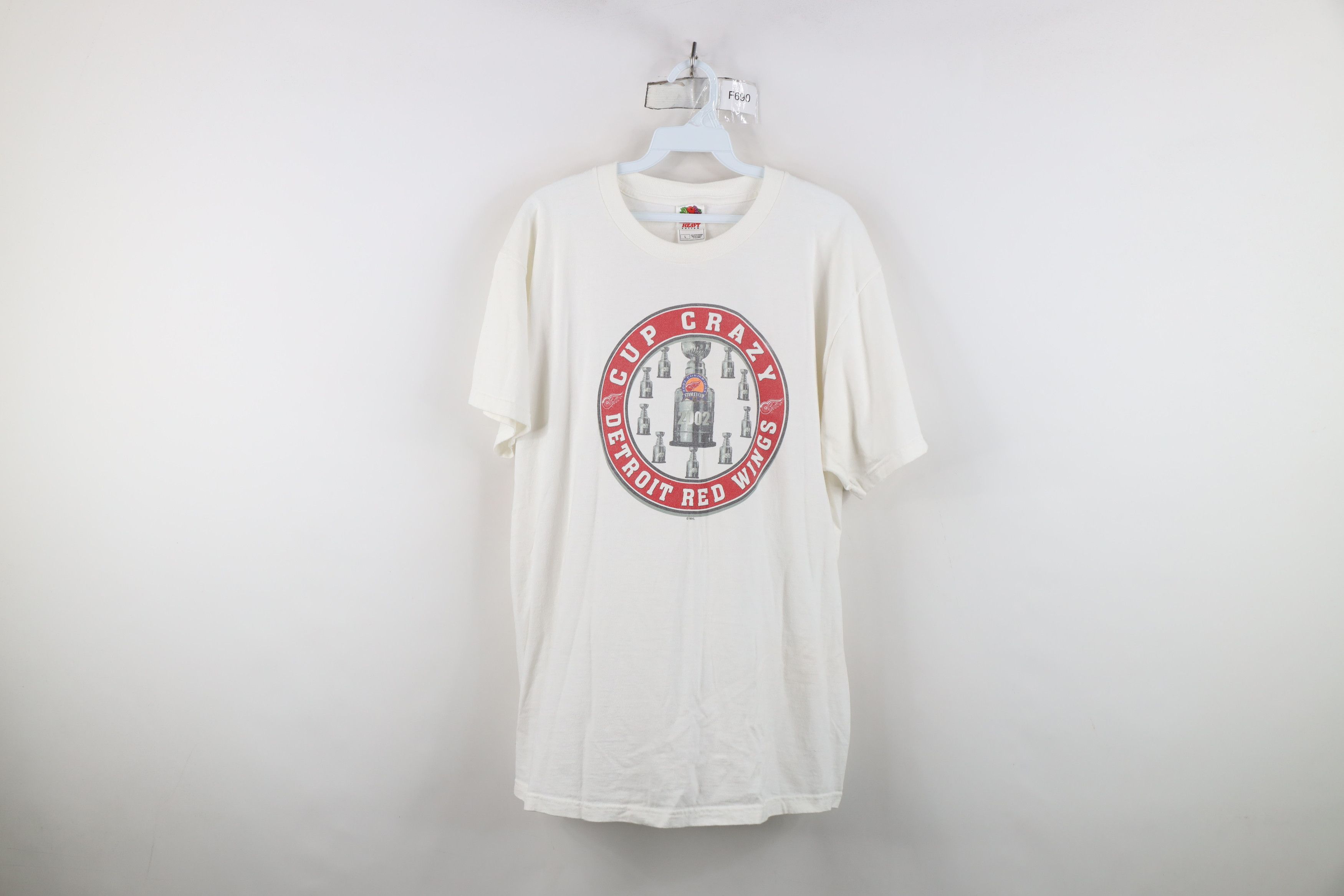Vintage Vintage Stanley Cup Champs Detroit Red Wings Hockey T-Shirt Size US L / EU 52-54 / 3 - 1 Thumbnail