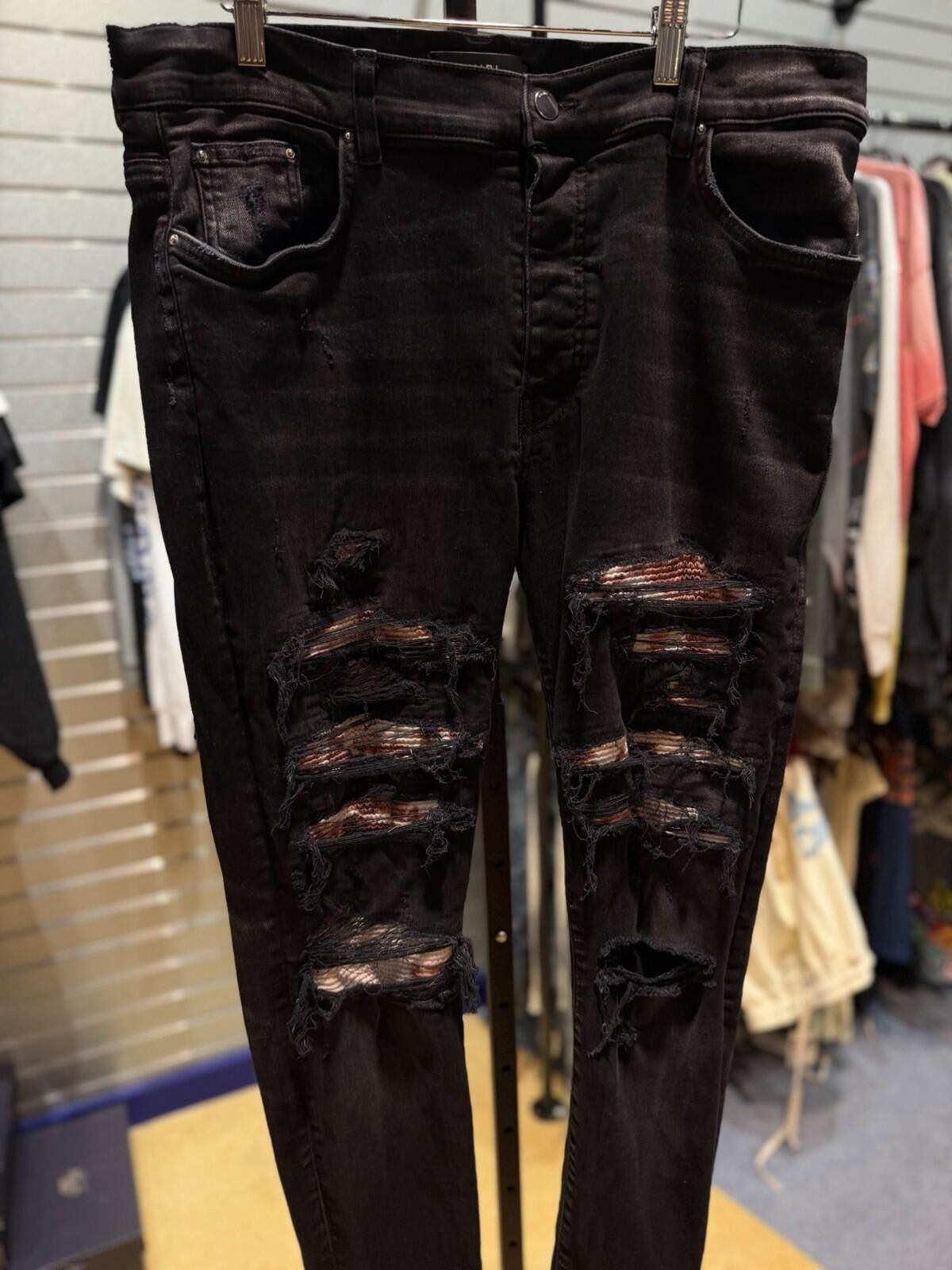 Amiri Size 38 - Amiri Black MX1 Patch Jeans 100% Authentic Size US 38 / EU 54 - 5 Thumbnail