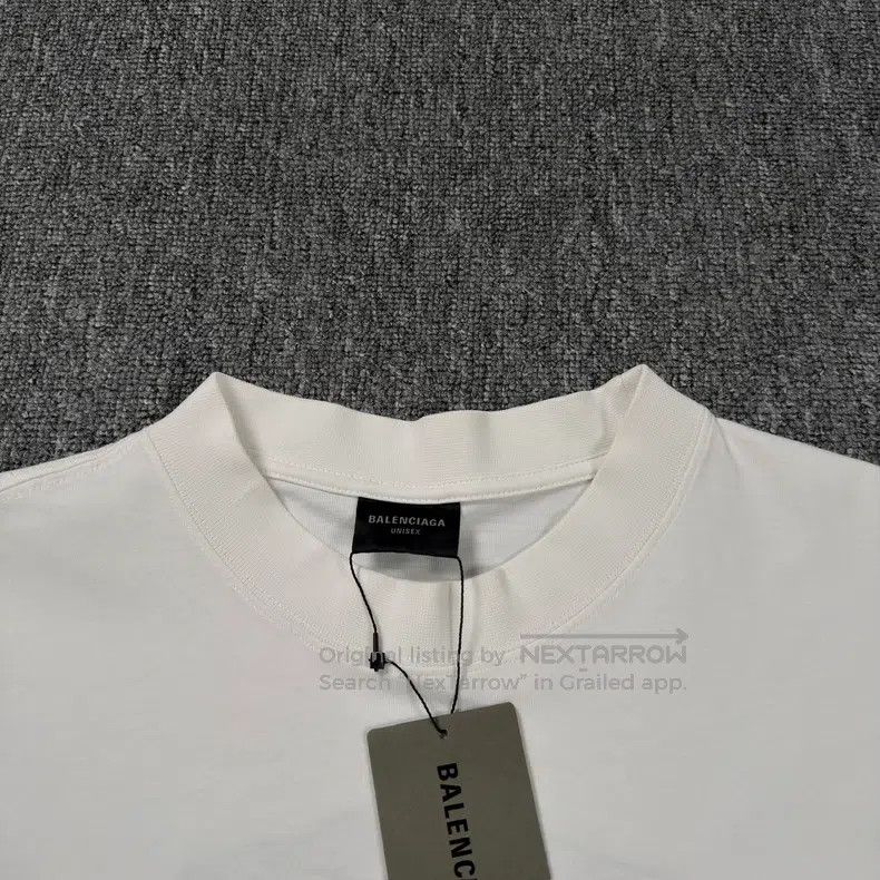 Balenciaga Balenciaga Embroidered Slogan Short Sleeve Size US M / EU 48-50 / 2 - 2 Thumbnail