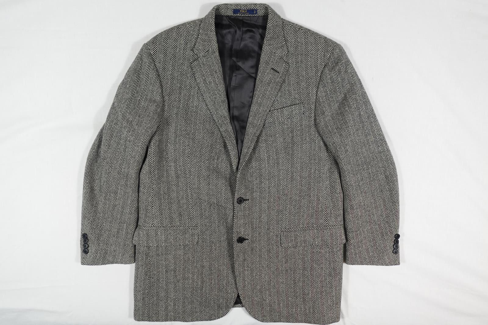 Polo Ralph Lauren Polo Ralph Lauren Blazer Jacket Herringbone Wool Italy 44 Size 44R - 1 Thumbnail