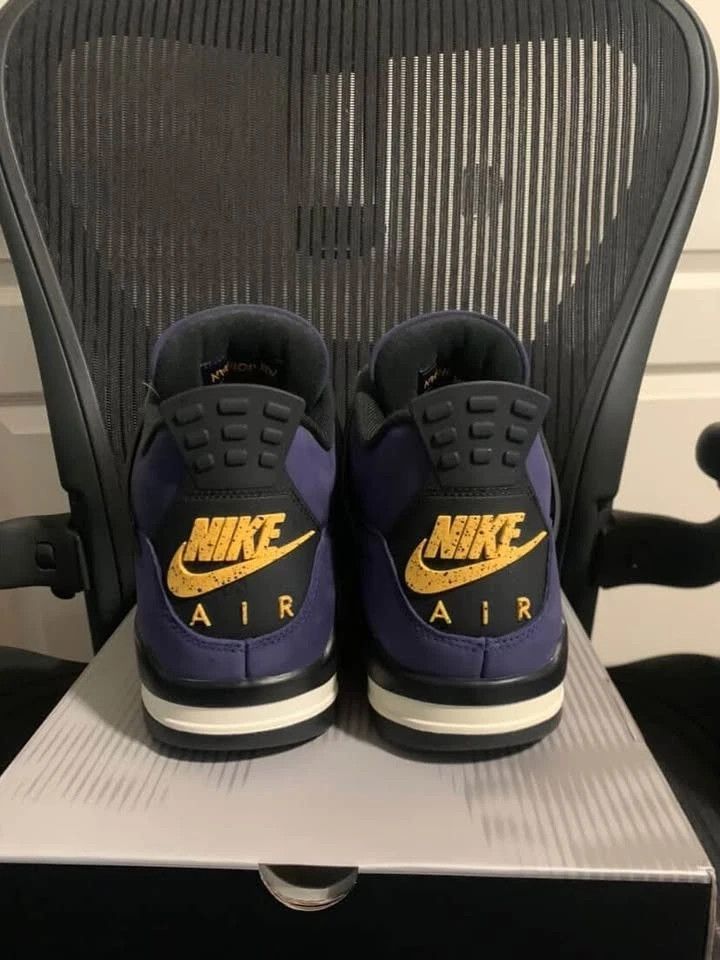 Jordan Brand Air Jordan 4 Retro Lakers Imperial Purple Size 11 Mens Size US 11 / EU 44 - 5 Thumbnail