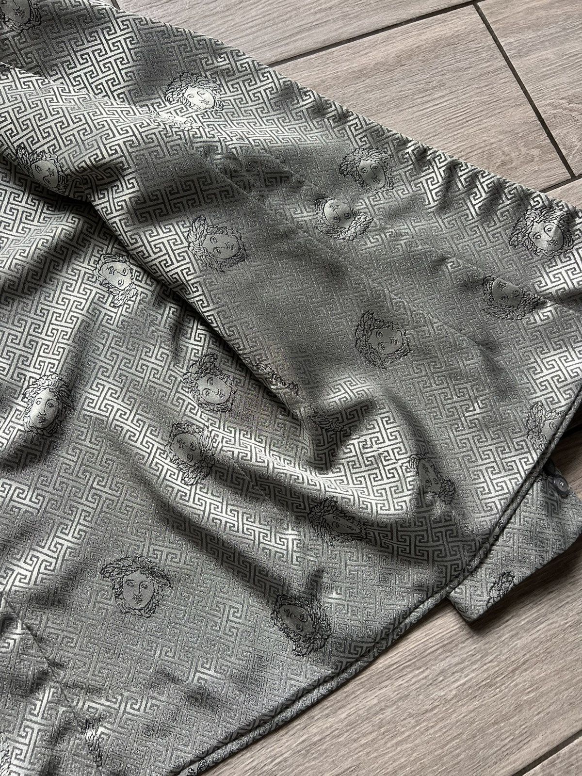 Versace Vintage Versace Blazer Pants Suits Monogram Archive Silver Size L / US 10 / IT 46 - 15 Thumbnail
