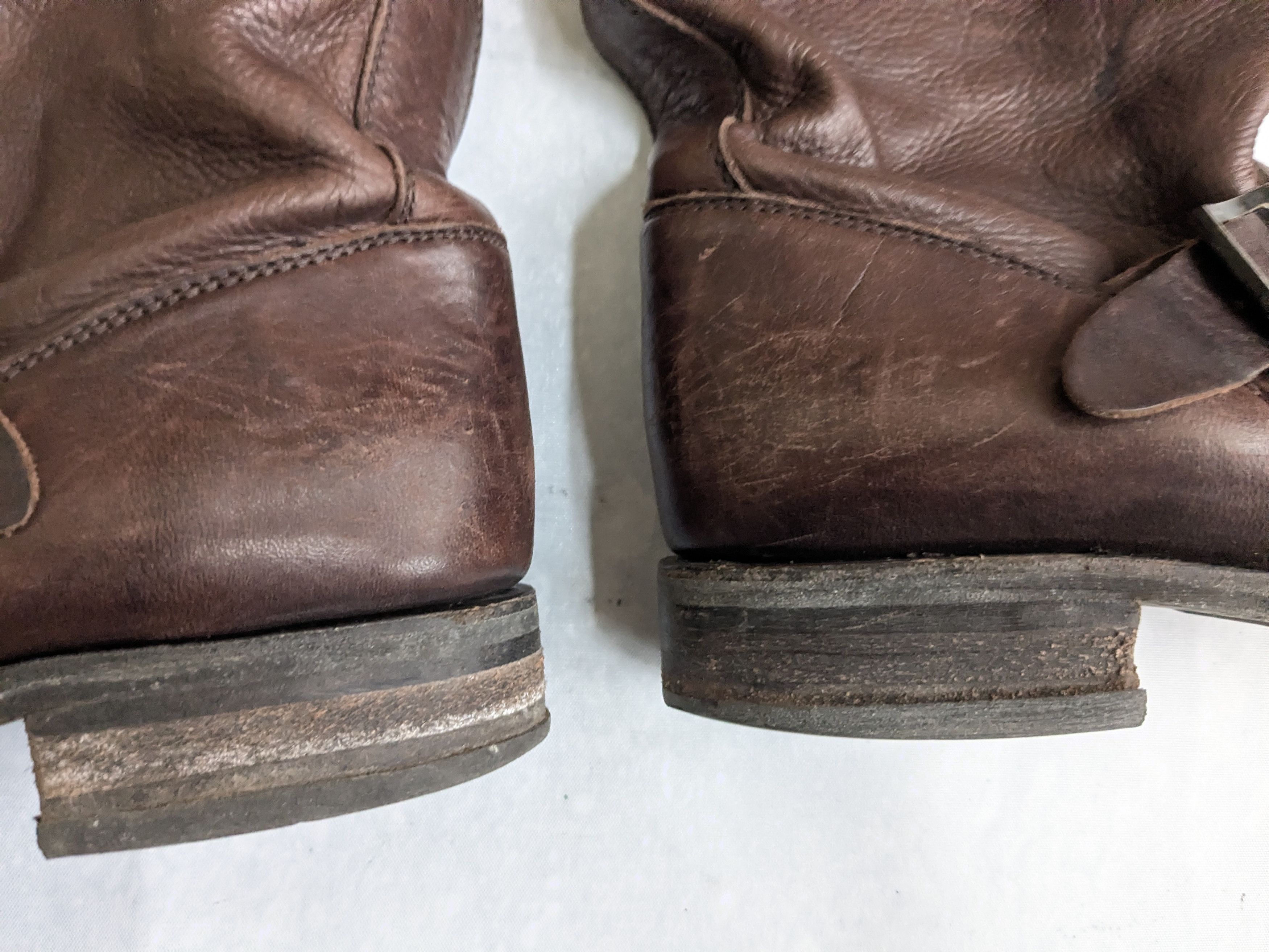 Frye Frye Engineer Boots 8.5 M Brown Leather Buckle Size US 8.5 / EU 41-42 - 5 Thumbnail