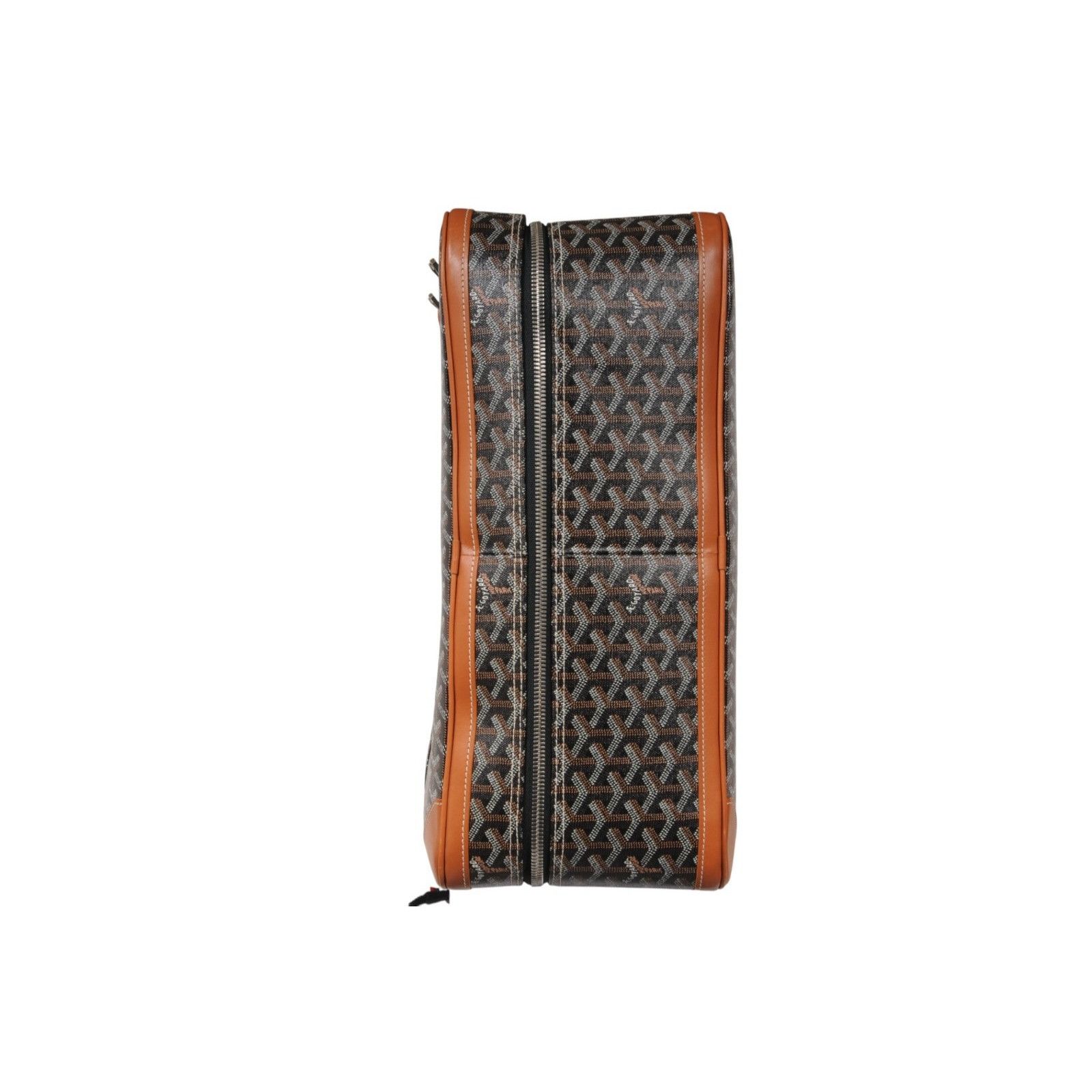 Goyard Brown Goyardine Canvas Leather Majordome 60 Travel Luggage Size ONE SIZE - 3 Thumbnail