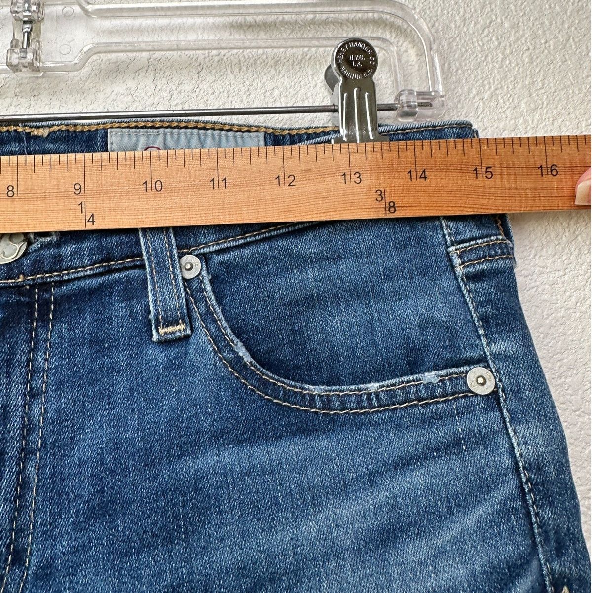 AG Adriano Goldschmied AG The Stilt cigarette leg jeans medium wash US 29 raw hem Size 29" - 11 Thumbnail