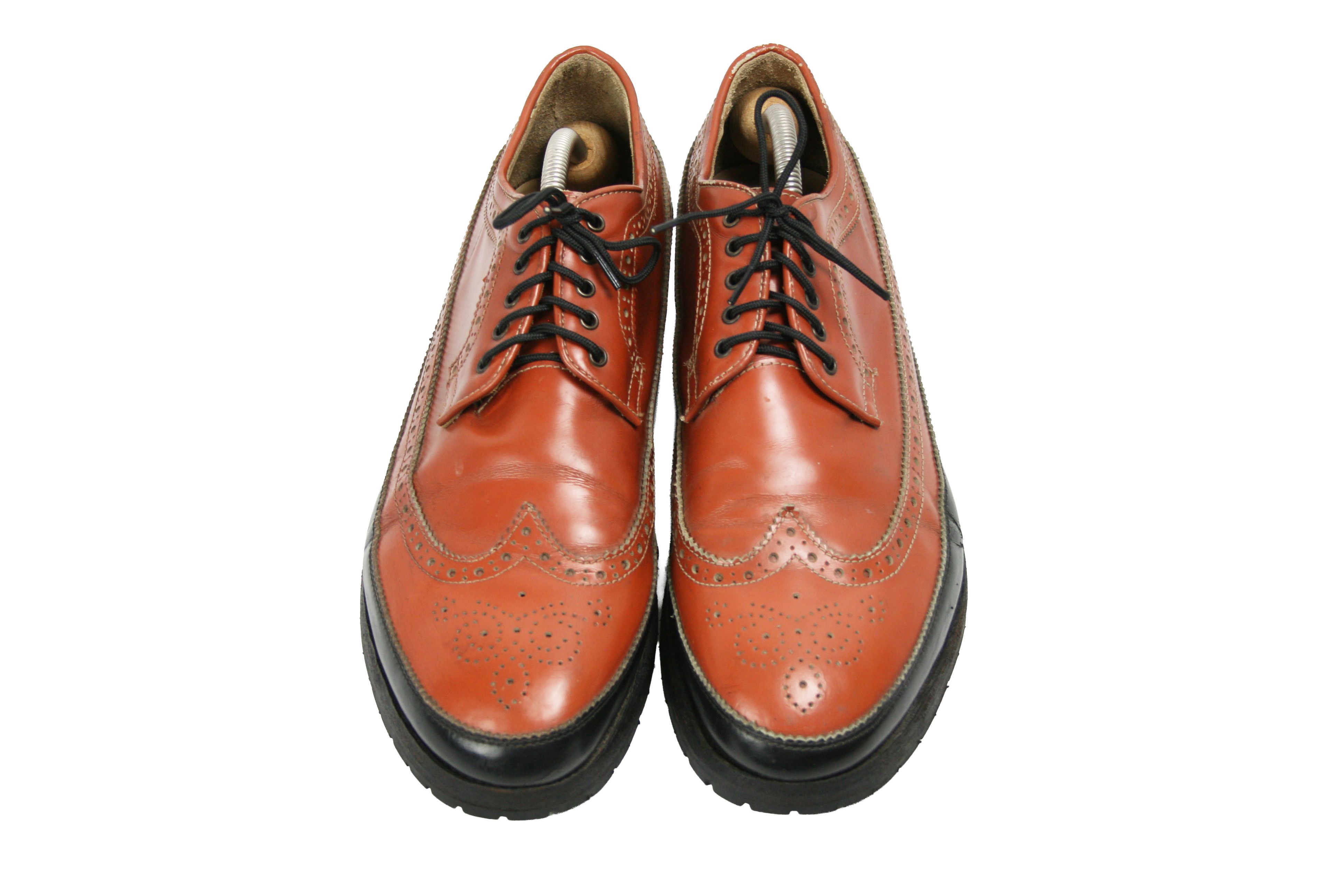 Dsquared2 00S Brogue Wingtip Leather Boots Vintage Size US 10 / EU 43 - 10 Thumbnail