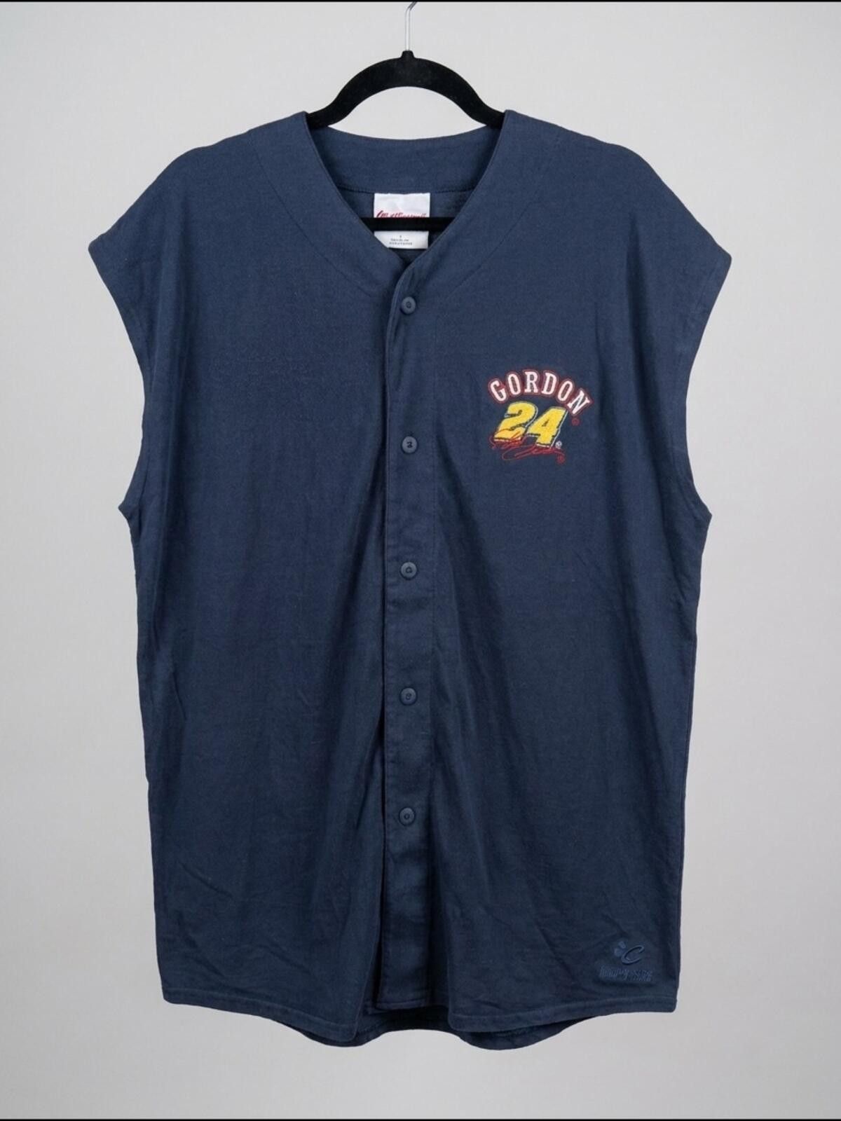 Chase Authentics Chase Authentic Navy Gordon 24 Sleeveless Button-Up Jersey Size US L / EU 52-54 / 3 - 1 Thumbnail
