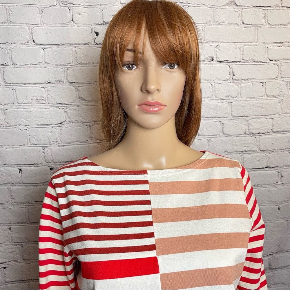 J.Crew J. Crew Colorblock Striped 3/4 Sleeves Top Size S Size S / US 4 / IT 40 - 2 Thumbnail