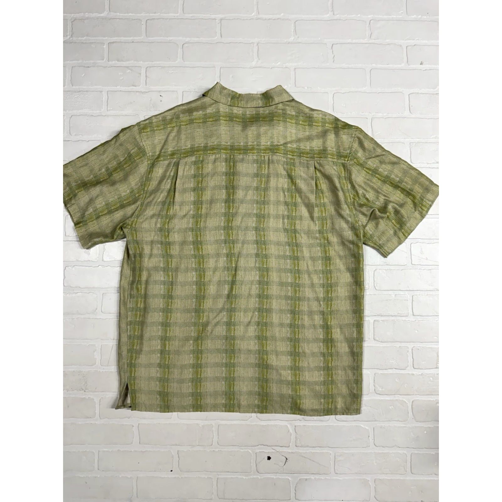 Vintage Direction Silk Shirt Men’s 2XL Green Button-Up Short Sleeve Casual Size US XXL / EU 58 / 5 - 7 Thumbnail
