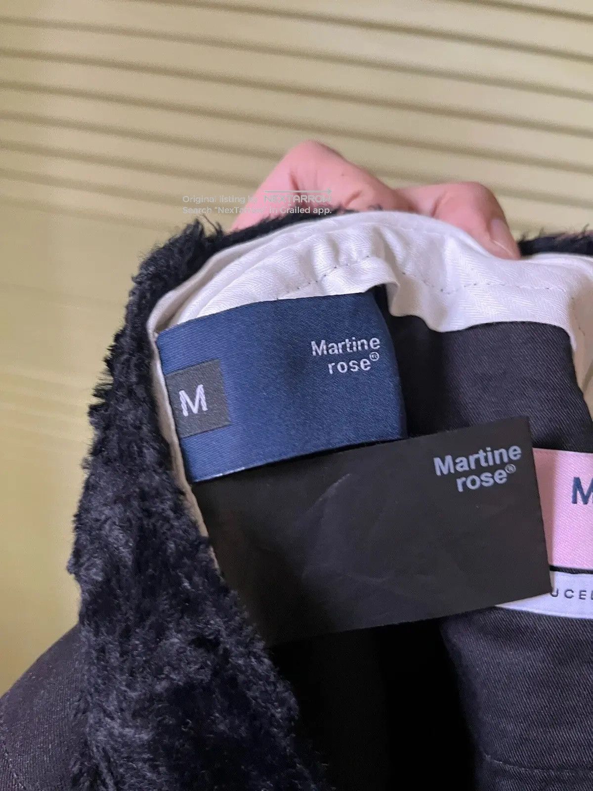 Martine Rose Fuzzy Trousers Bbbb15/2608 in Black, Men's (Size 32) — image 4 of 4