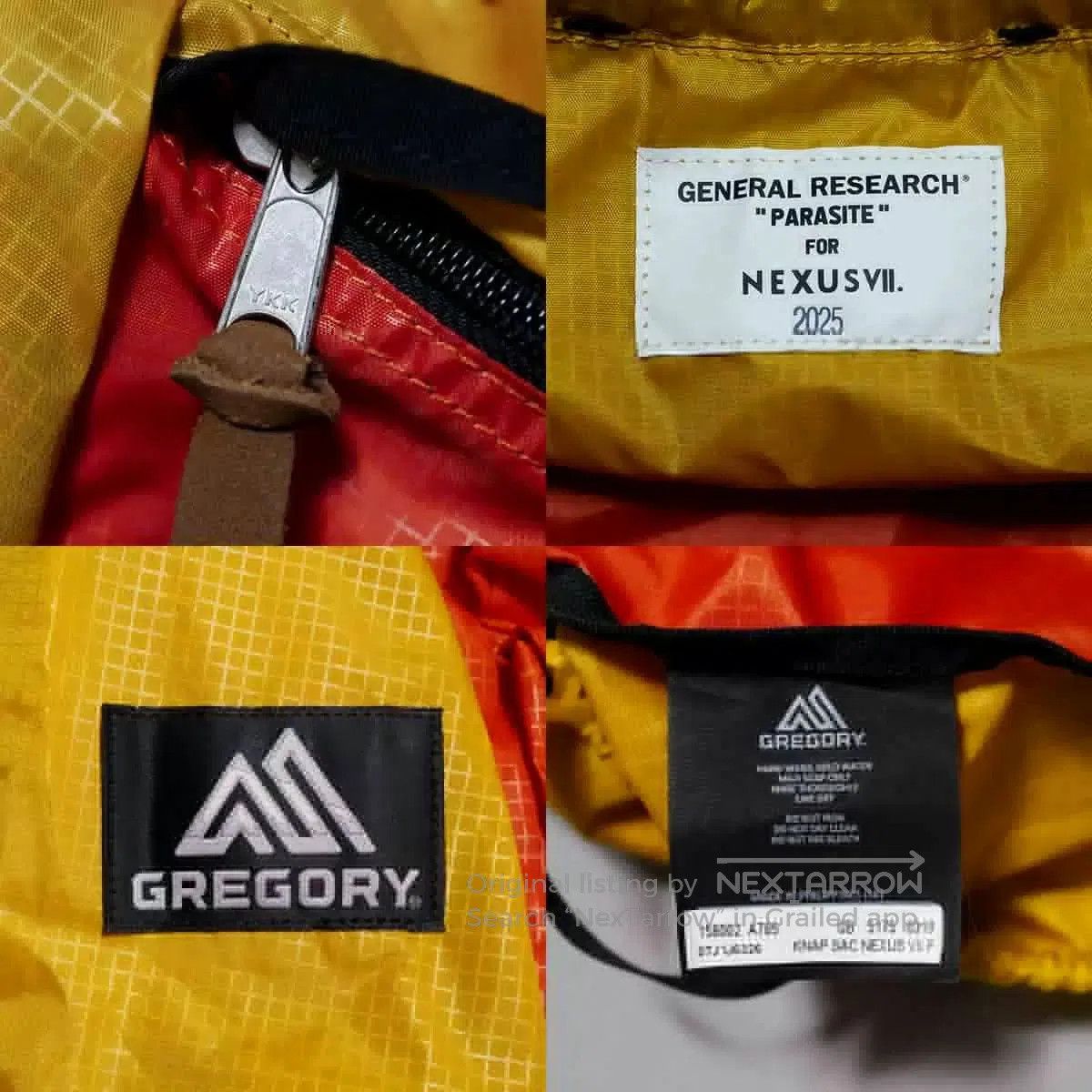 NEXUSVII NEXUSVII x GREGORY x GENERAL RESEARCH Parasite Knap Sac. Size ONE SIZE - 5 Thumbnail