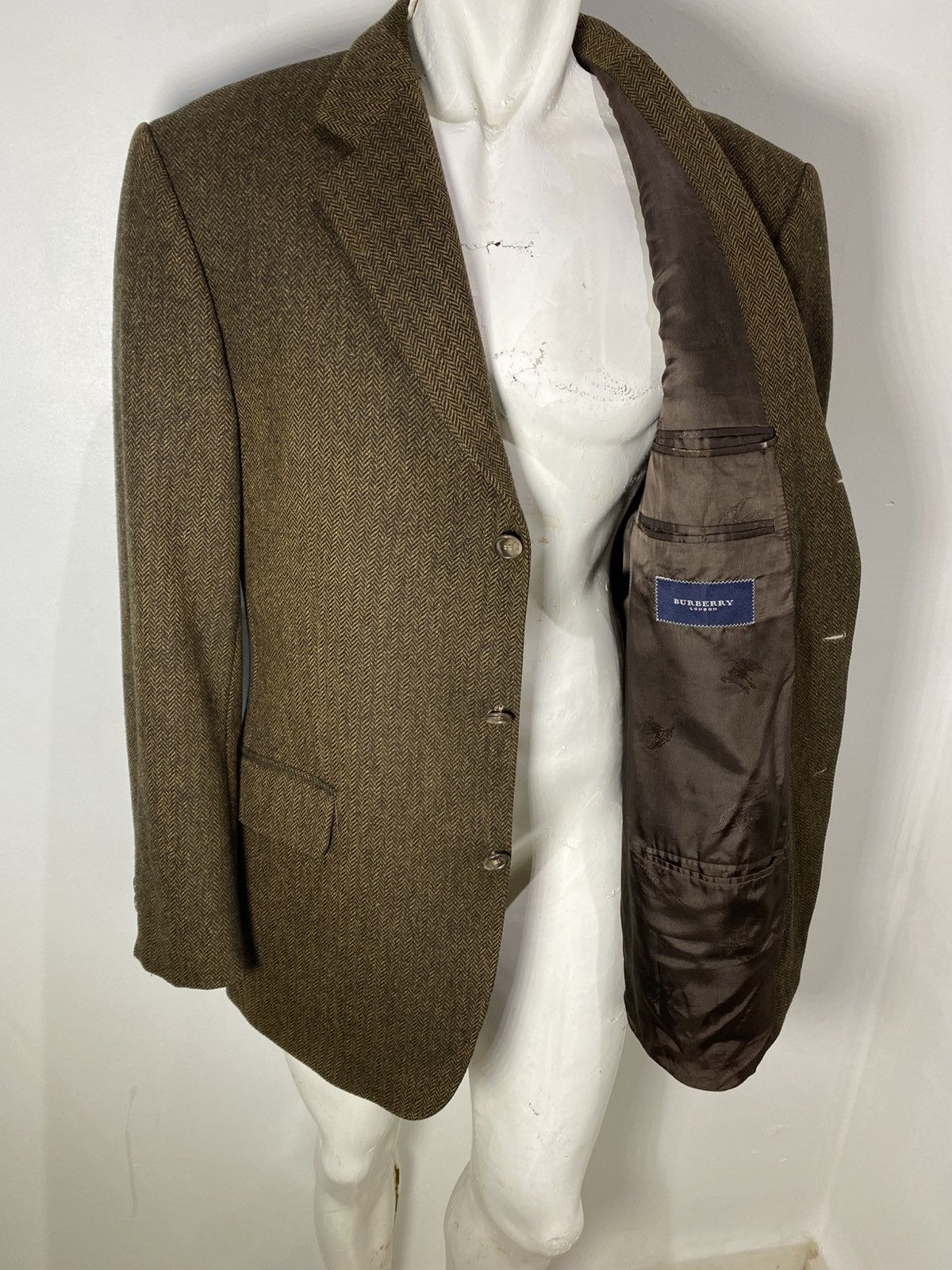Burberry Burberry Vintage Wool Blazer / Jacket Size US XL / EU 56 / 4 - 1 Thumbnail