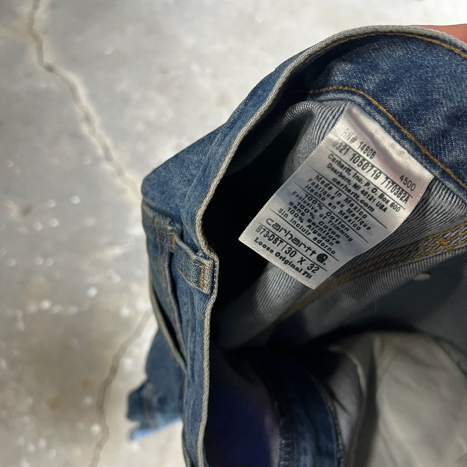 Carhartt × Vintage Carhartt denim blue jean double knee work carpenter pants Size US 29 - 7 Thumbnail