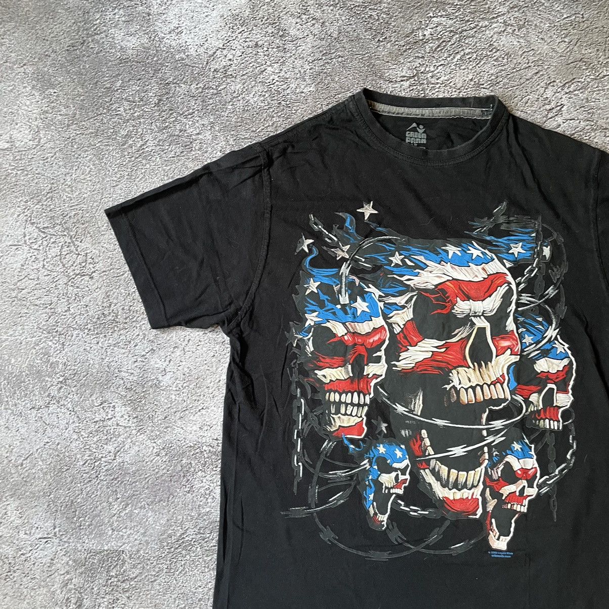 Vintage Vintage Y2K Graphic Tee Skull Horror Skeleton Streetwear M Size US M / EU 48-50 / 2 - 5 Thumbnail