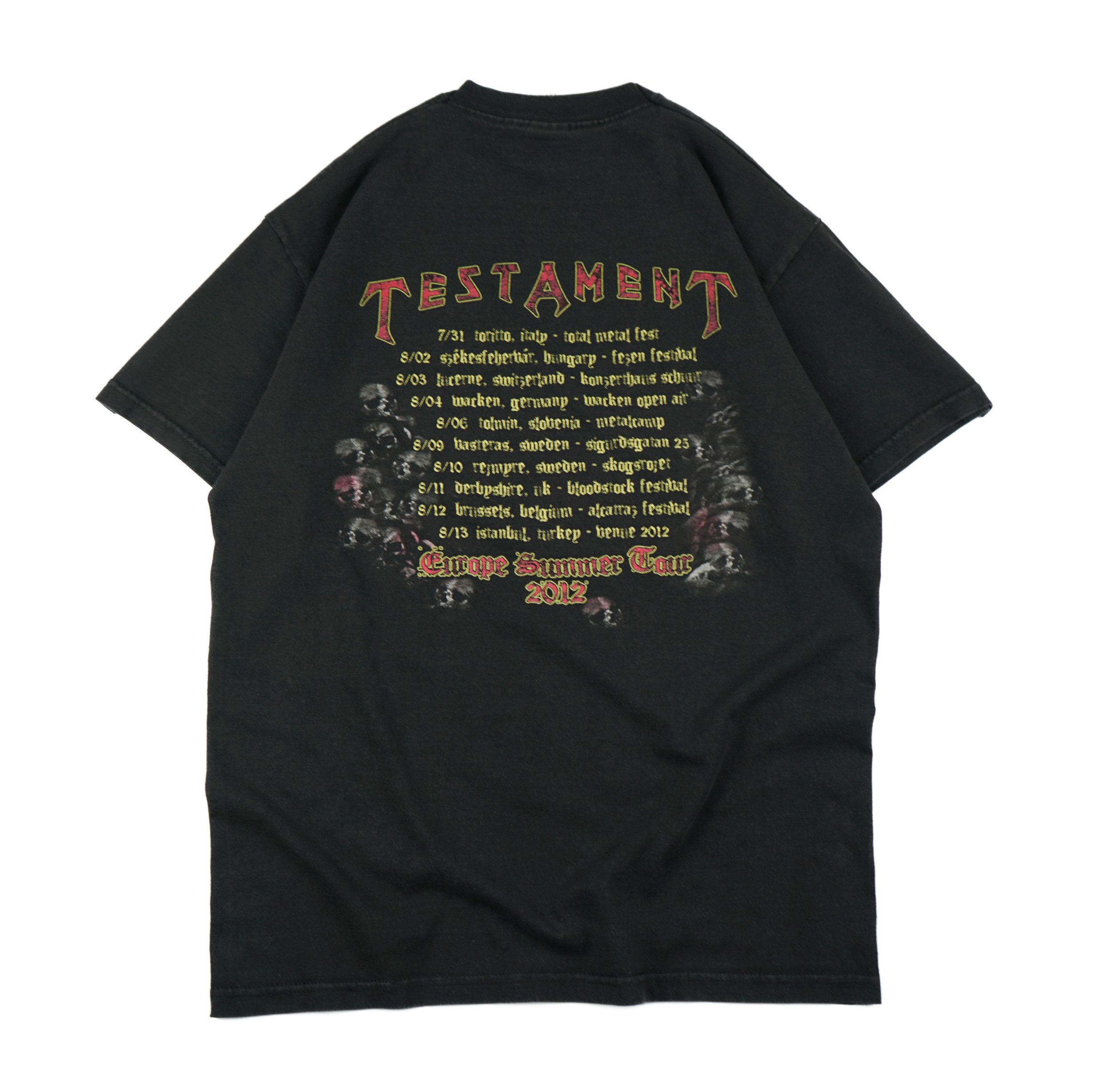 Band Tees × Vintage Vintage 2012 Testament Tour T-Shirt Size US M / EU 48-50 / 2 - 7 Thumbnail