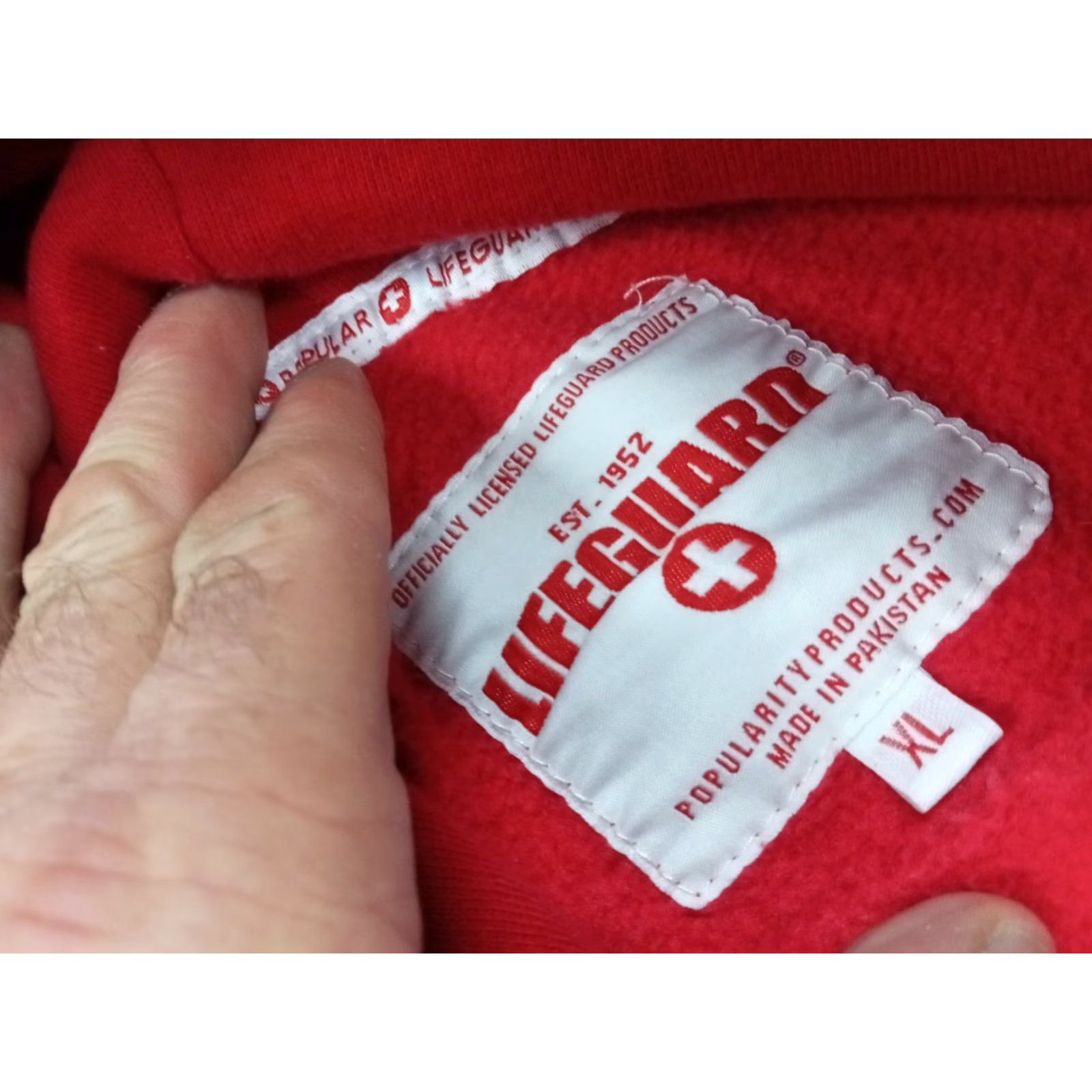 Vintage VINTAGE Official Lifeguard Hoodie Orlando Florida XL 52" Chest Sleeve Hit Size US XL / EU 56 / 4 - 4 Thumbnail