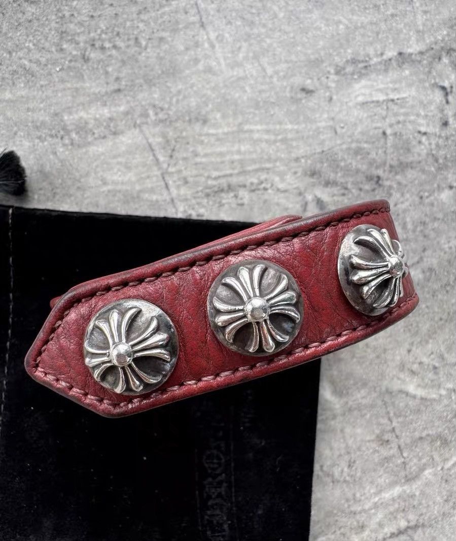 Chrome Hearts Chrome Hearts Cross Silver Buckle Leather Bracelet Size ONE SIZE - 2 Thumbnail