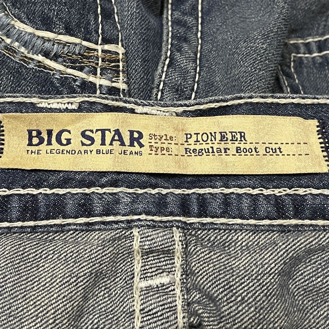 Big Star × Vintage Rare Design Vintage Brand Big Star Baggy Jeans 2000s Size US 36 / EU 52 - 10 Thumbnail