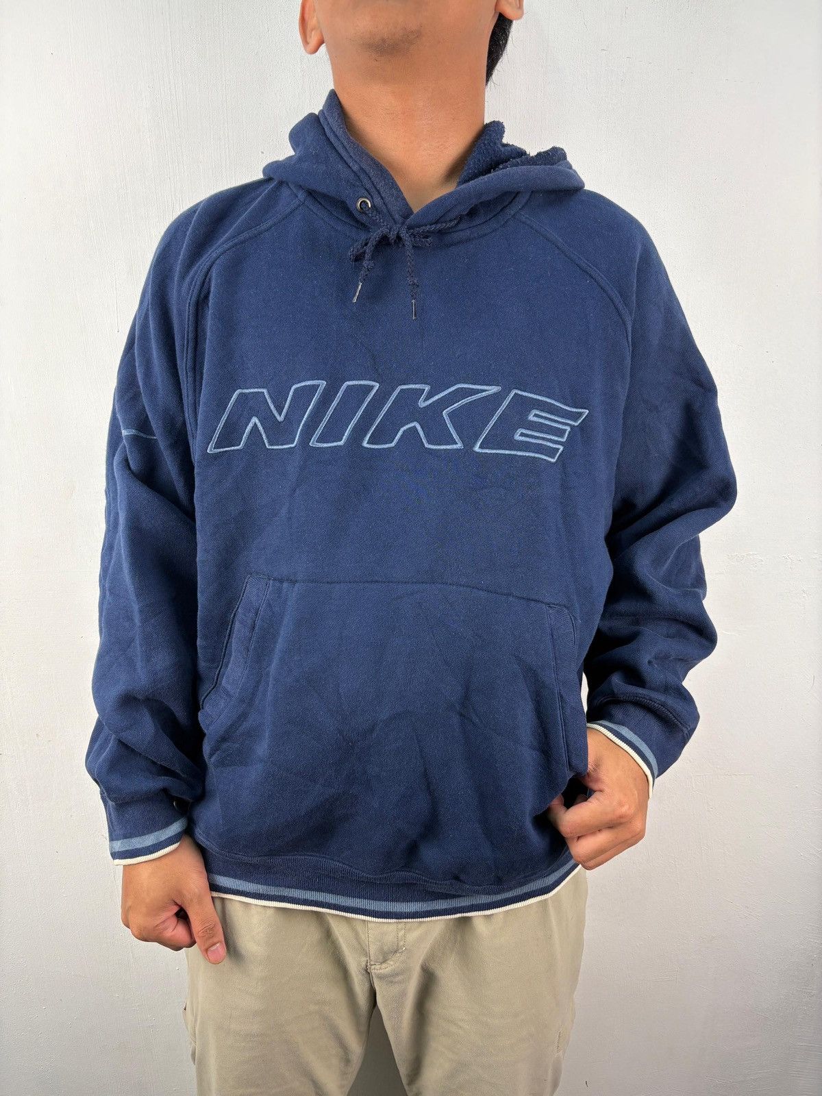 Nike ACG Vintage 90s‼️ Nike Big Spell Out Baggy Sweatshirt Hoodie Size US L / EU 52-54 / 3 - 2 Thumbnail