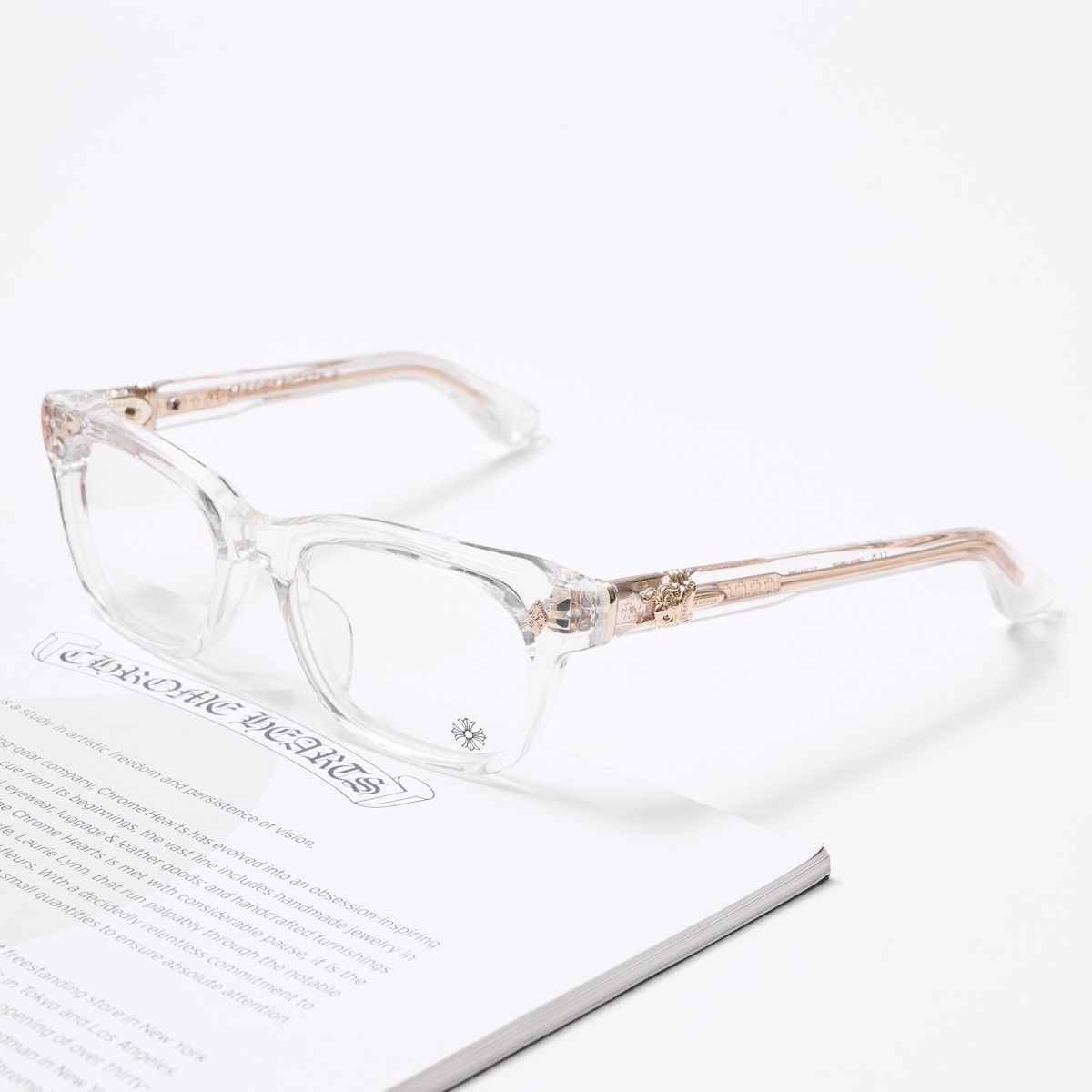 Chrome Hearts CHROME HEARTS DOOABLE CRYSTAL/ 18KGP GLASSES Size ONE SIZE - 2 Thumbnail