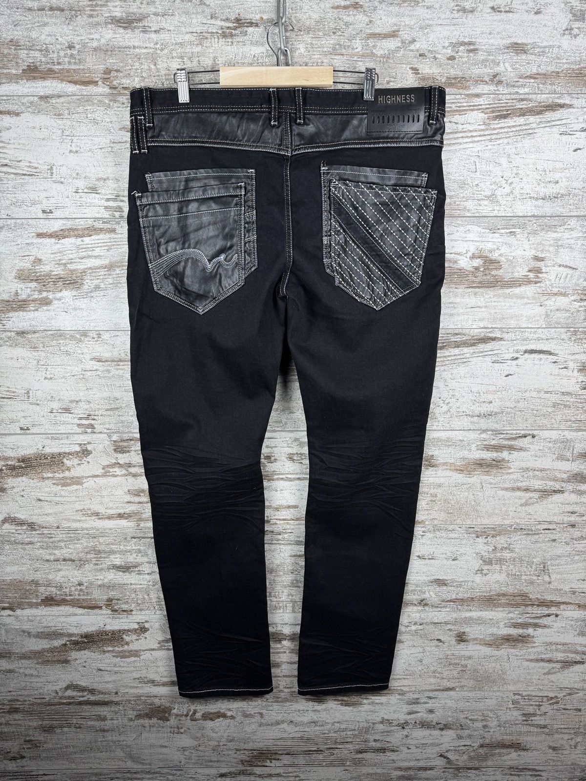 Vintage KOSMO LUPO Herren Jeans Hose Black Denim Japan Style size 38 Size US 38 / EU 54 - 9 Thumbnail