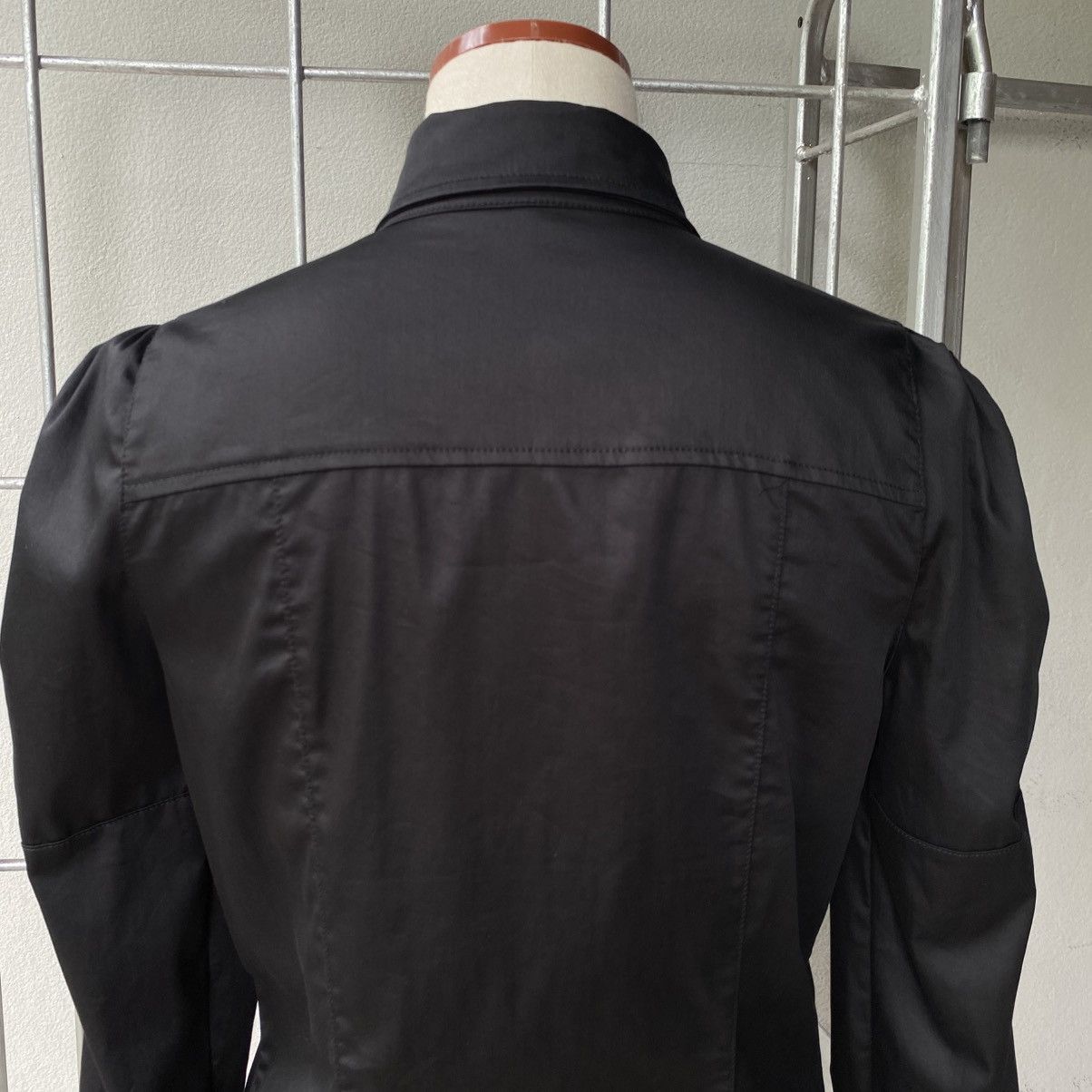Designer GUARAPO Y2K Punk Black Shirt Studded Puff Shoulders Size M / US 6-8 / IT 42-44 - 14 Thumbnail
